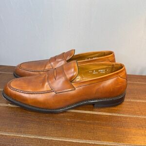 Allen Edmonds Hinsdale Penny Loafer Men's 12 D Leather Brown Dress Shoes Preppy